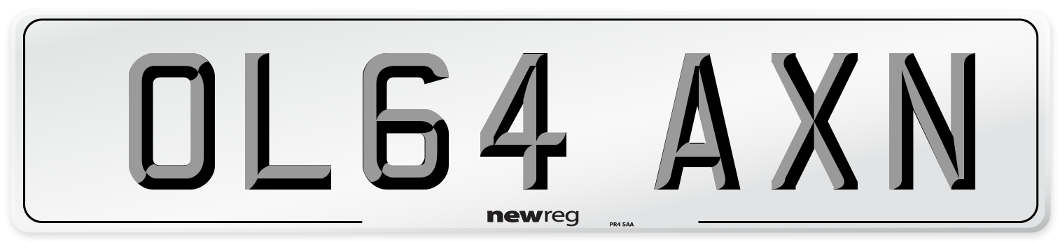 OL64 AXN Number Plate from New Reg